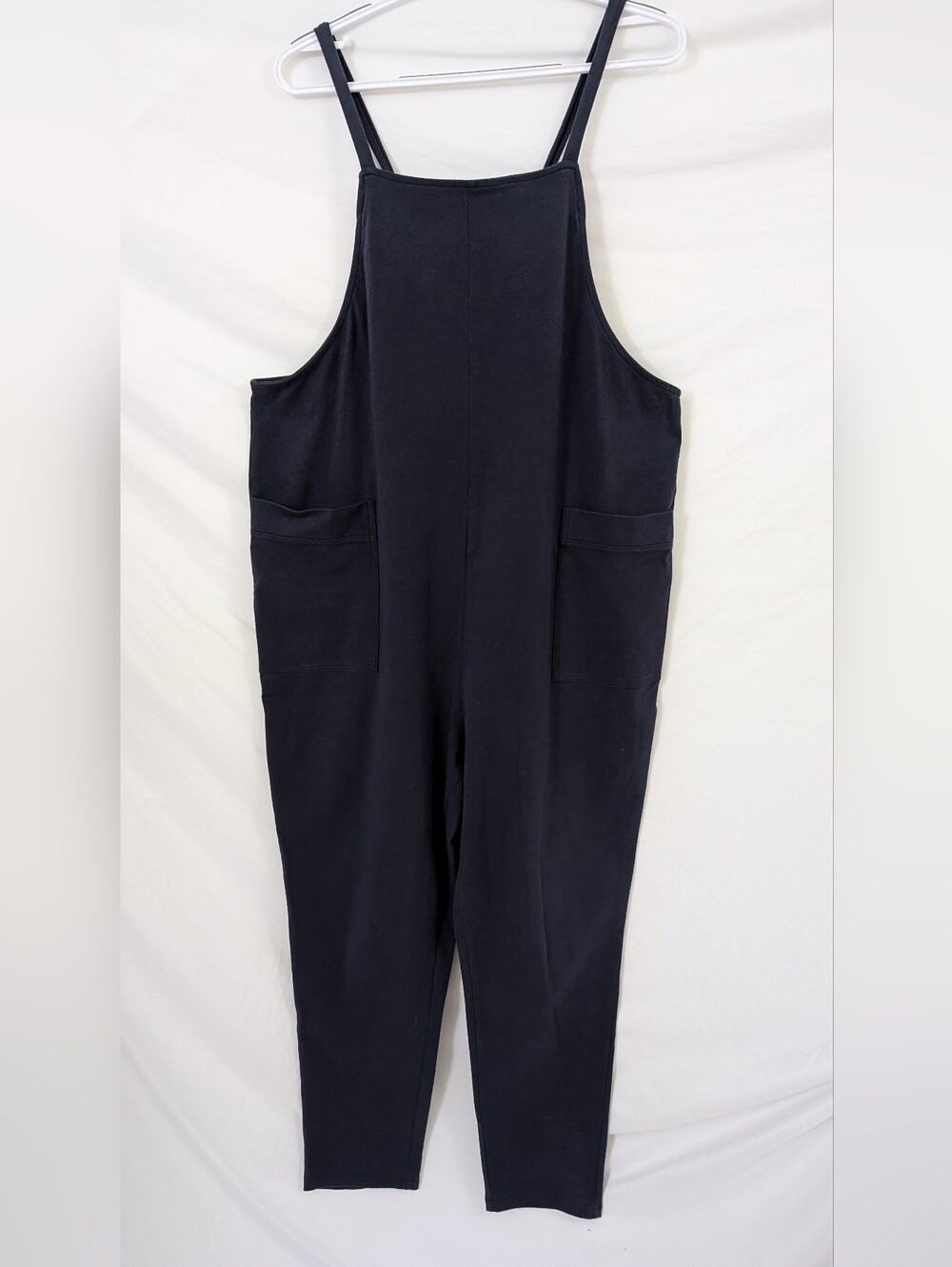 Quince Navy Organic Cotton Maternity Overalls